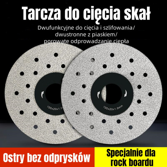 Rock cutting disc