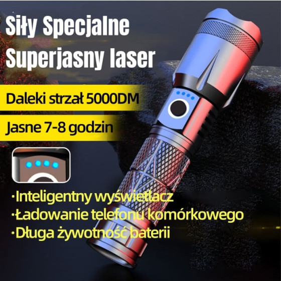 Mocna latarka akumulatorowa